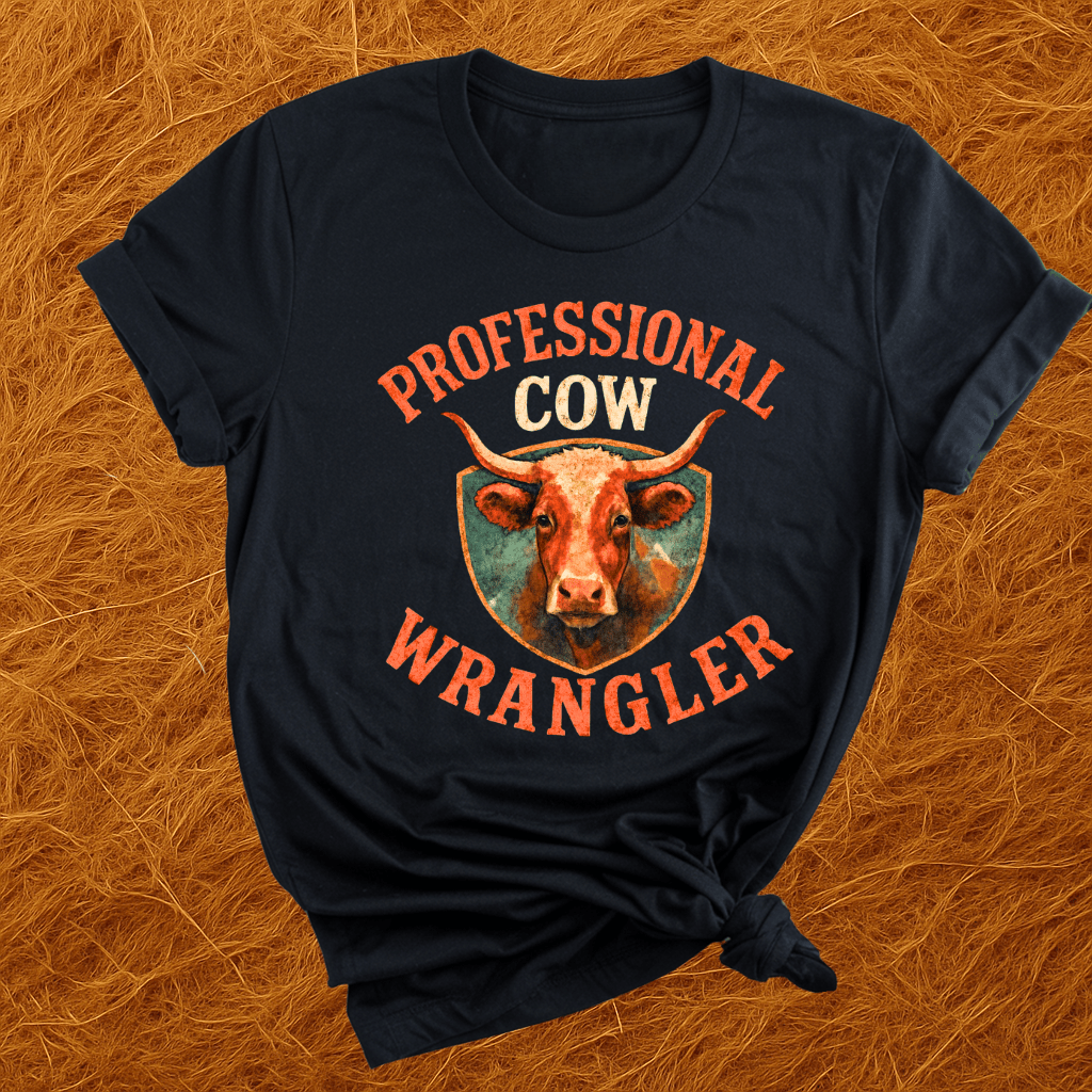 Professional Cow Wrangler T-Shirt