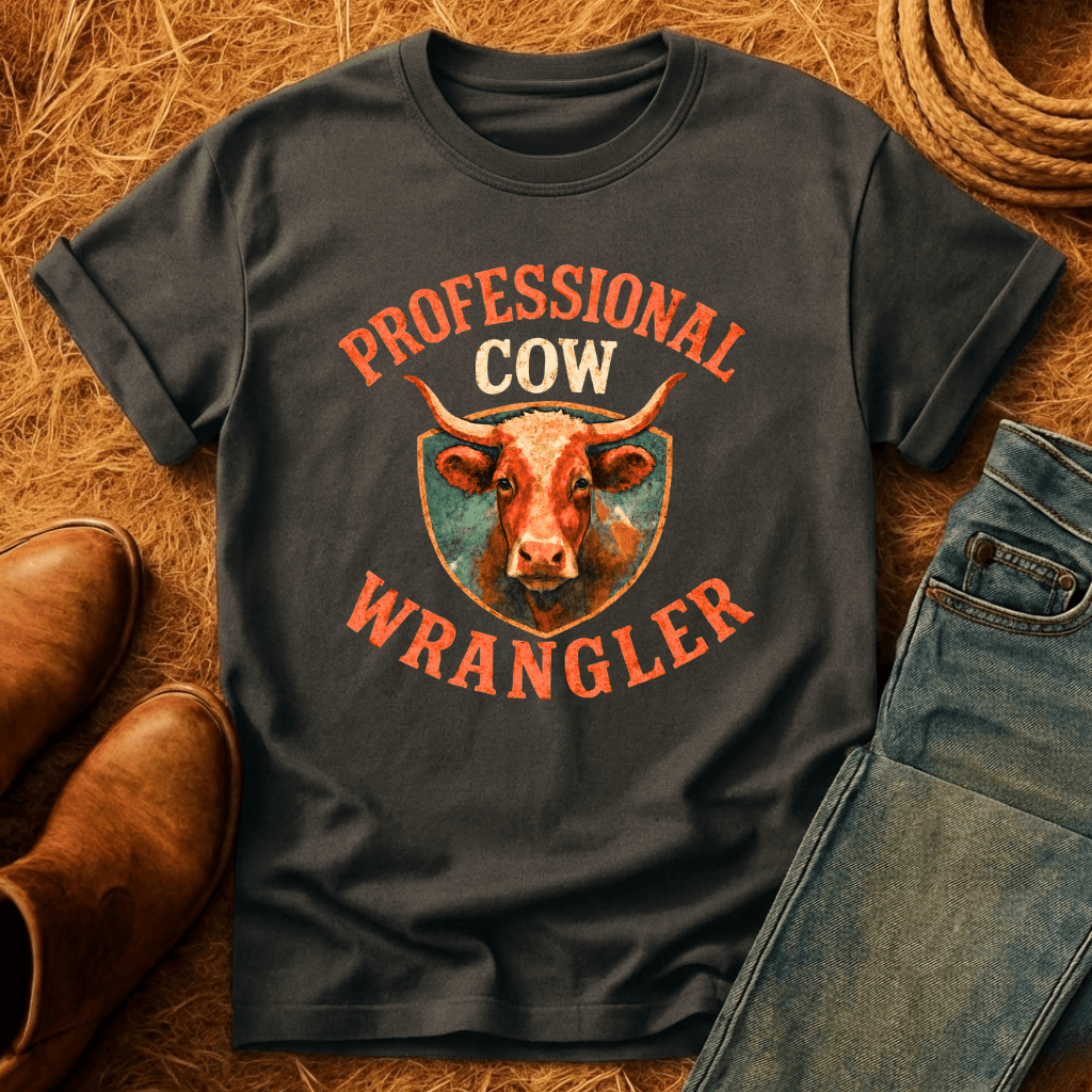 Professional Cow Wrangler T-Shirt