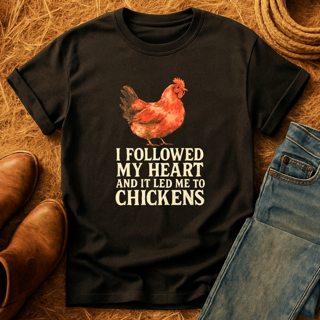 Followed Heart To Chickens T-Shirt