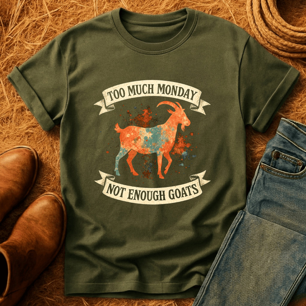 Too Much Monday Goats T-Shirt