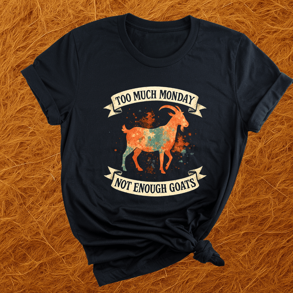 Too Much Monday Goats T-Shirt