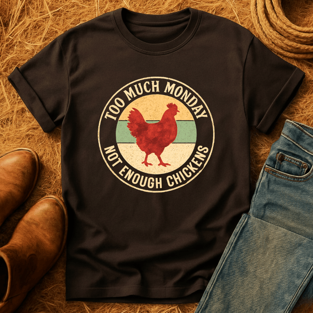 Too Much Monday Chickens T-Shirt