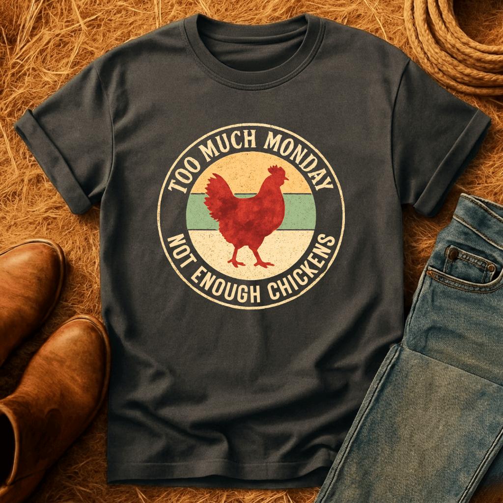 Too Much Monday Chickens T-Shirt