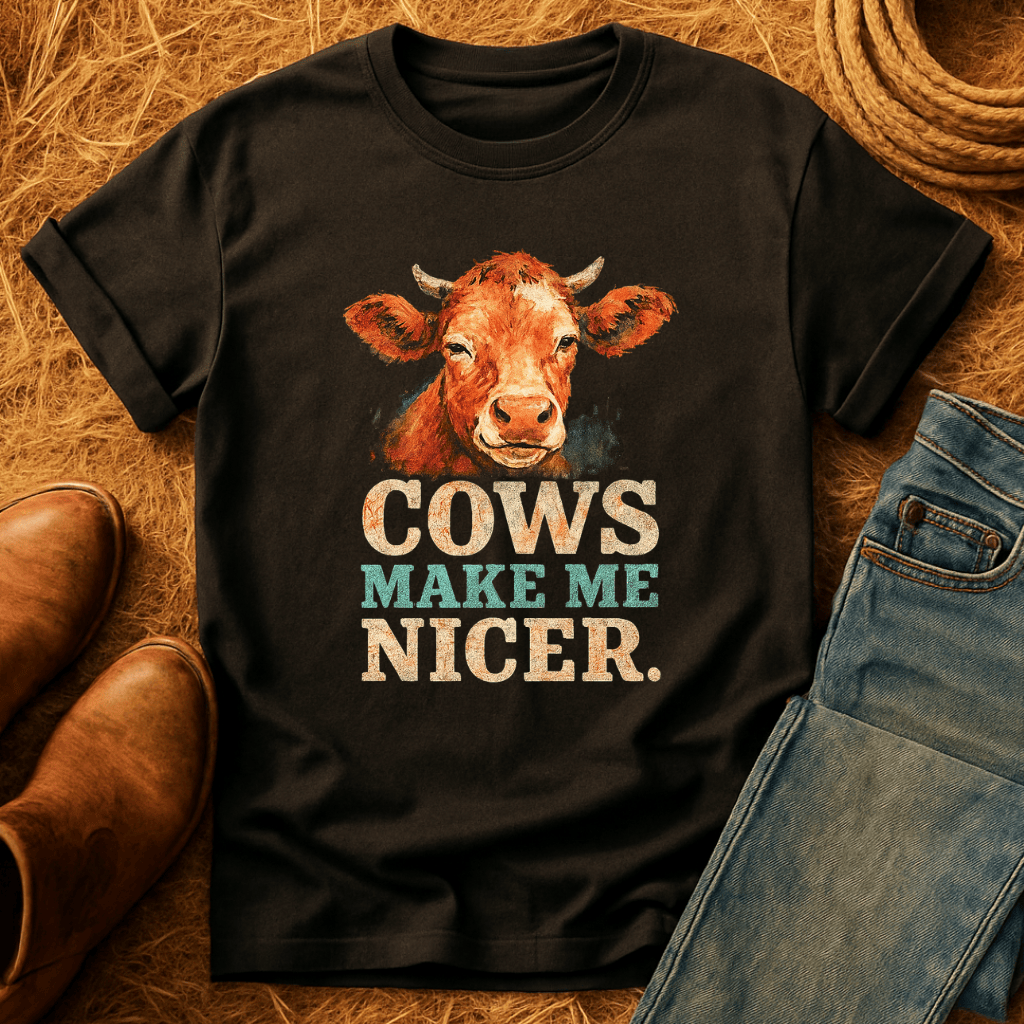 Cows Make Me Nicer T-Shirt