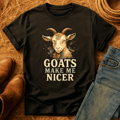 Goats Make Me Nicer T-Shirt