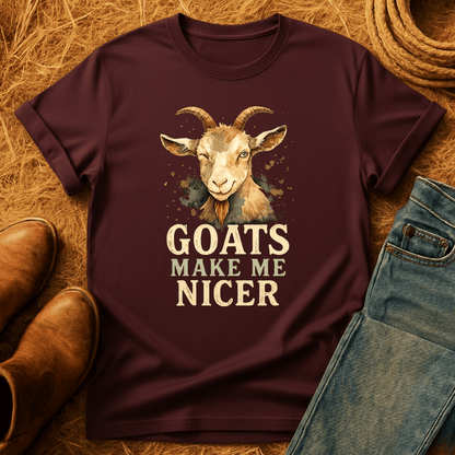 Goats Make Me Nicer T-Shirt