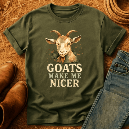 Goats Make Me Nicer T-Shirt