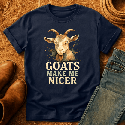 Goats Make Me Nicer T-Shirt