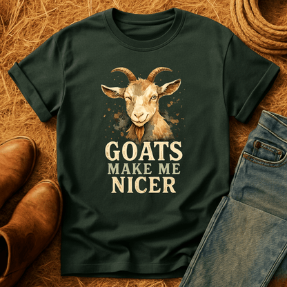 Goats Make Me Nicer T-Shirt