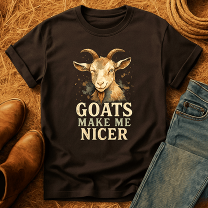 Goats Make Me Nicer T-Shirt