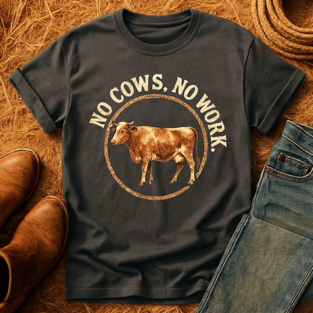 No Cows No Work T-Shirt