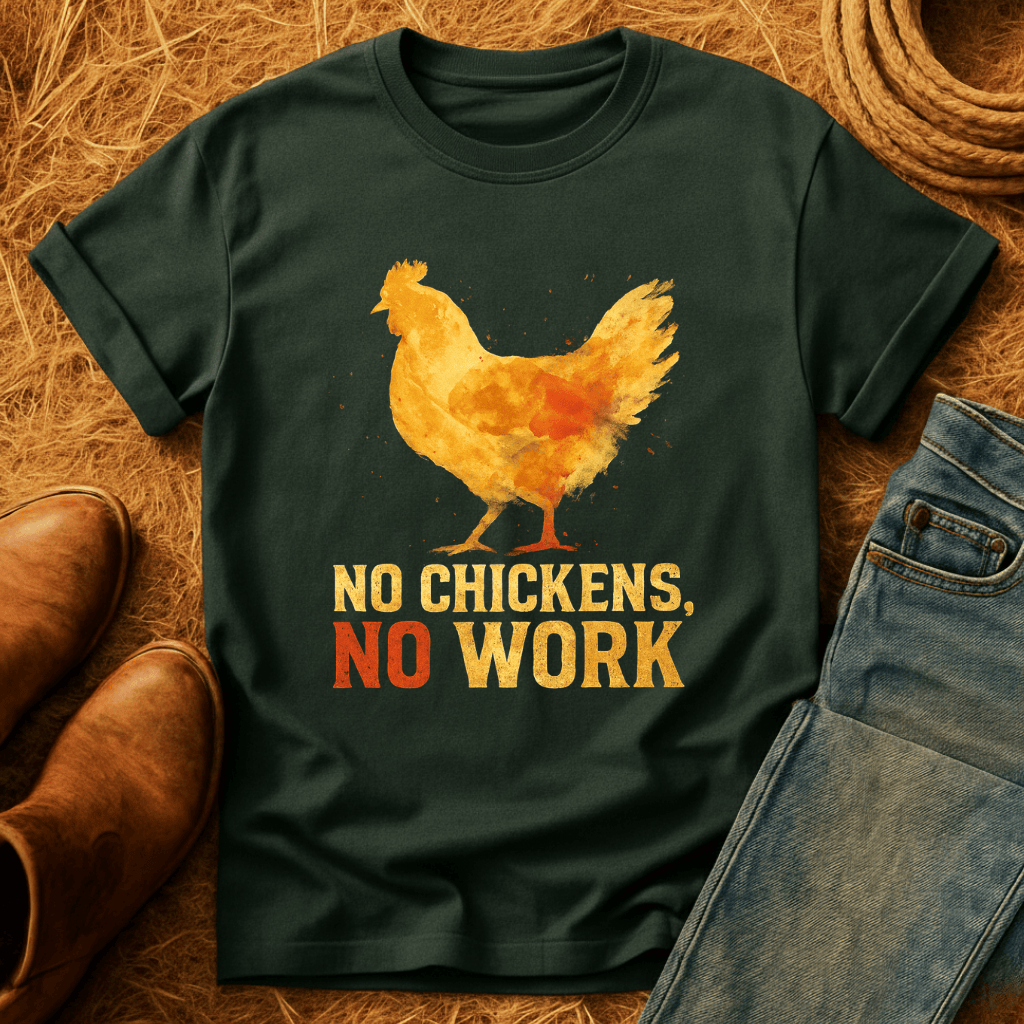 No Chickens No Work T-Shirt