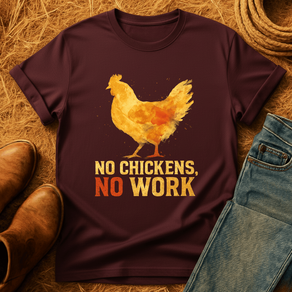 No Chickens No Work T-Shirt