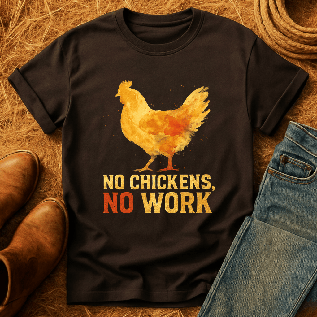 No Chickens No Work T-Shirt