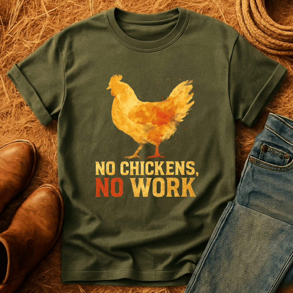 No Chickens No Work T-Shirt