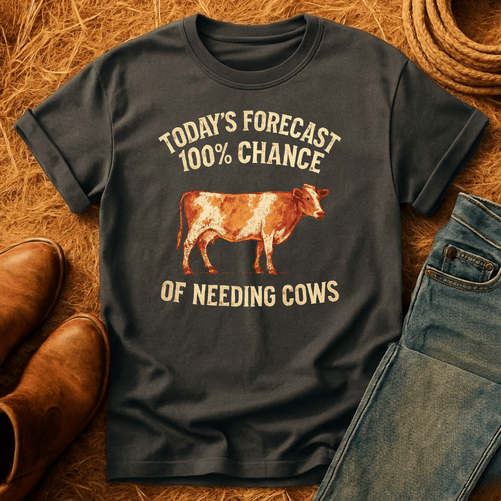 100% Chance Of Cows T-Shirt
