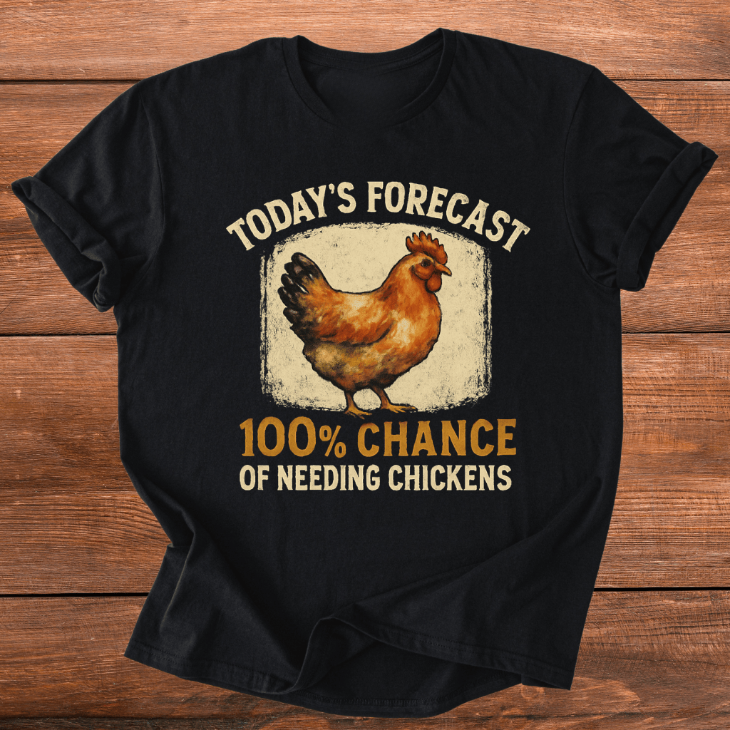 100% Chance Of Chickens T-Shirt