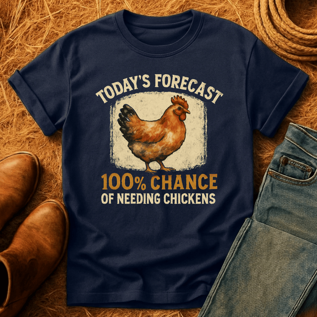 100% Chance Of Chickens T-Shirt