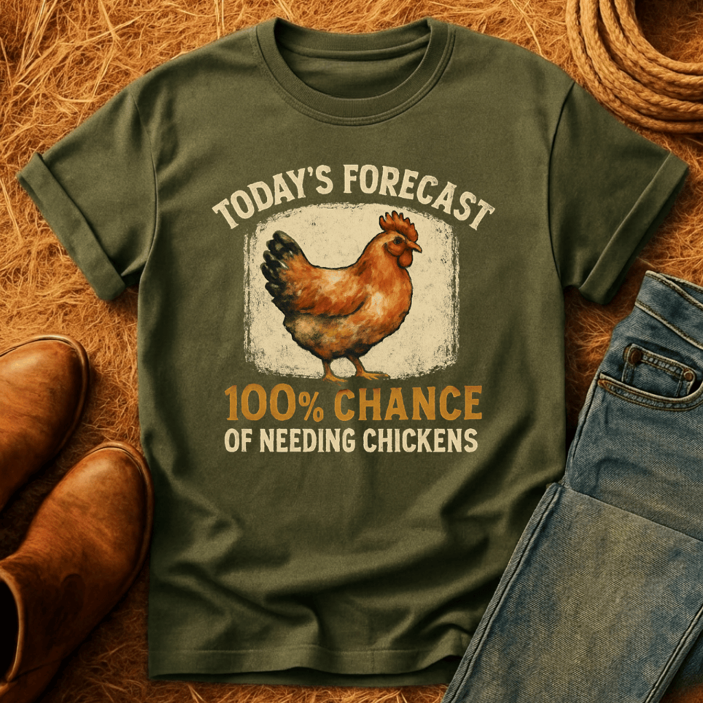 100% Chance Of Chickens T-Shirt