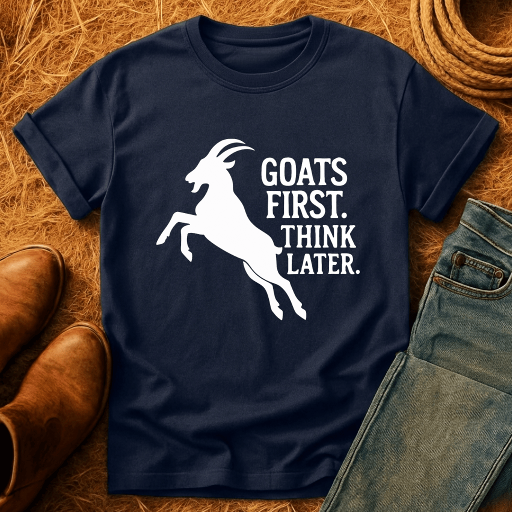 Goats First, Think Later T-Shirt