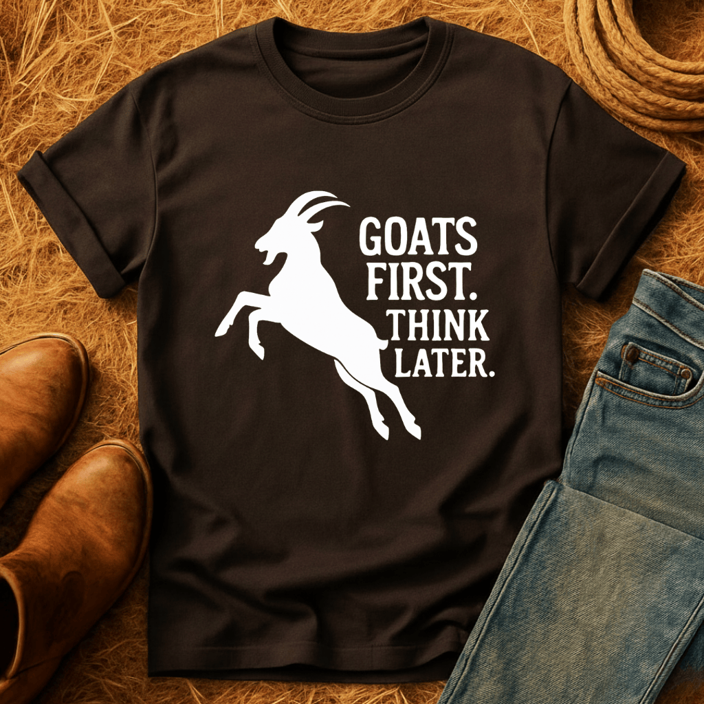 Goats First, Think Later T-Shirt