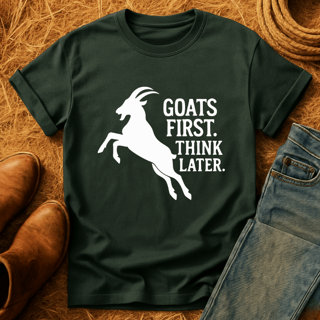 Goats First, Think Later T-Shirt