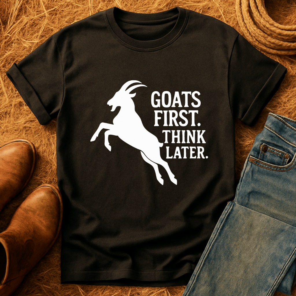 Goats First, Think Later T-Shirt