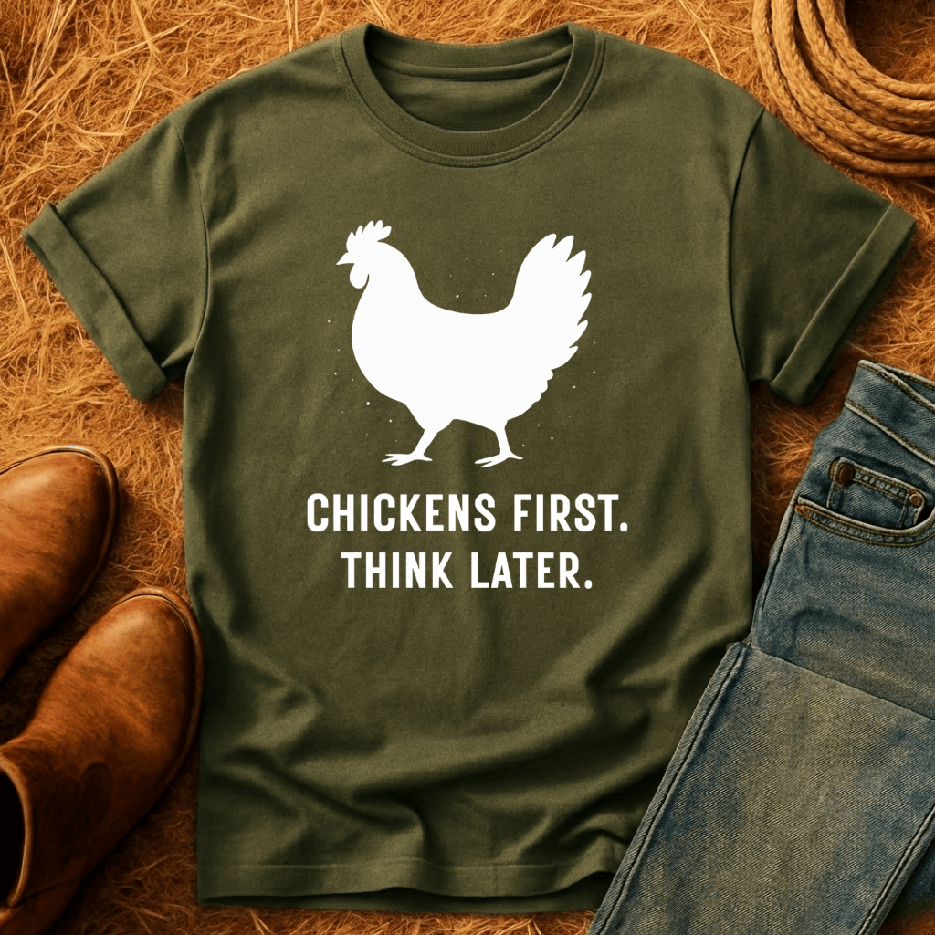 Chickens First, Think Later T-Shirt