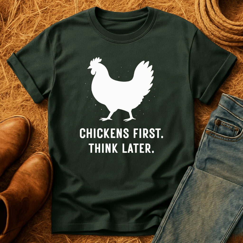 Chickens First, Think Later T-Shirt