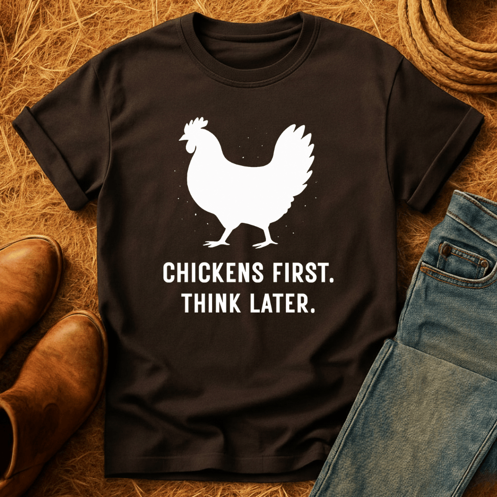 Chickens First, Think Later T-Shirt