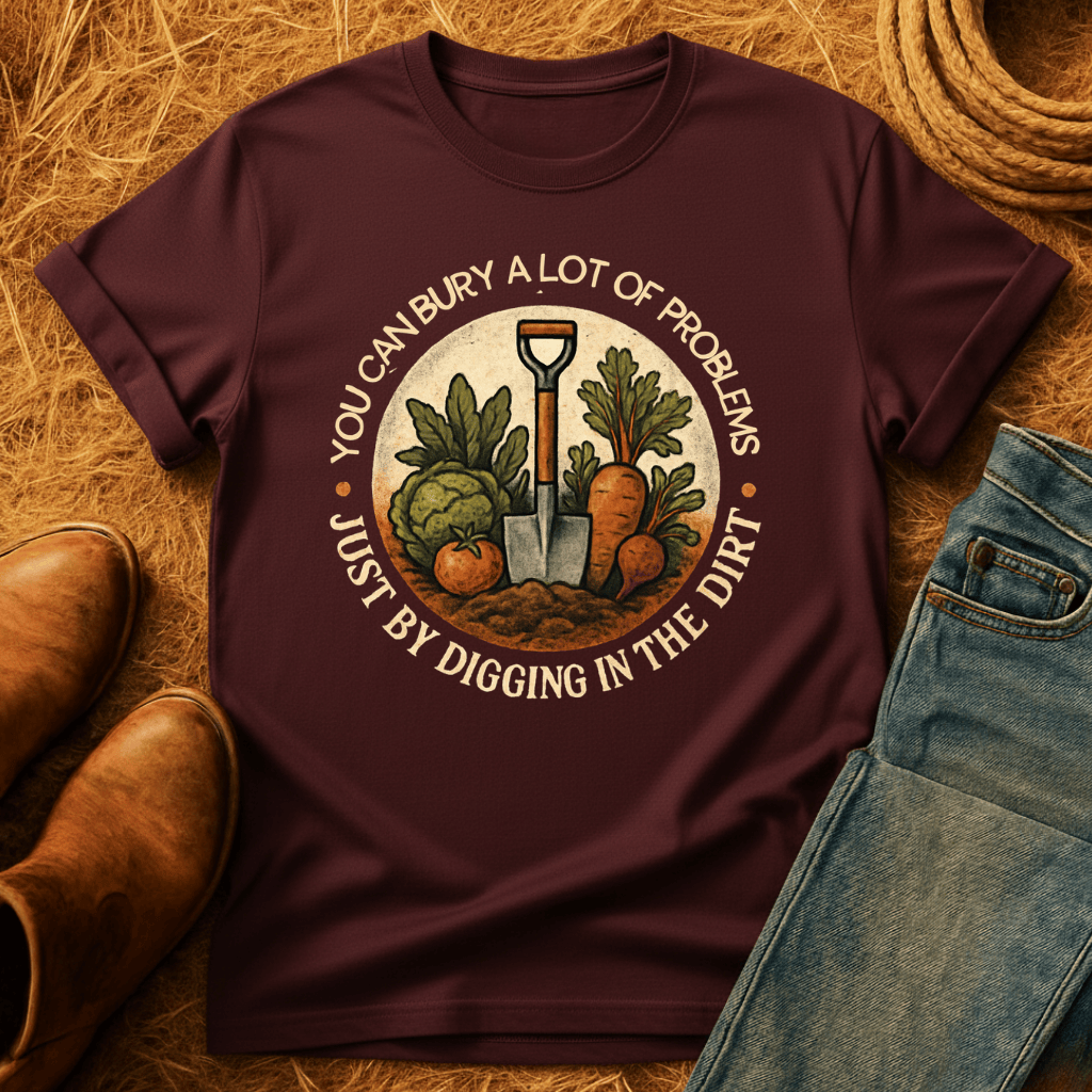 Bury Your Problems Gardening T-Shirt