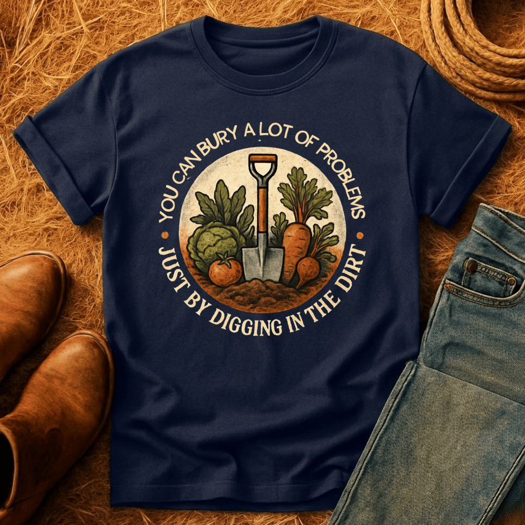 Bury Your Problems Gardening T-Shirt