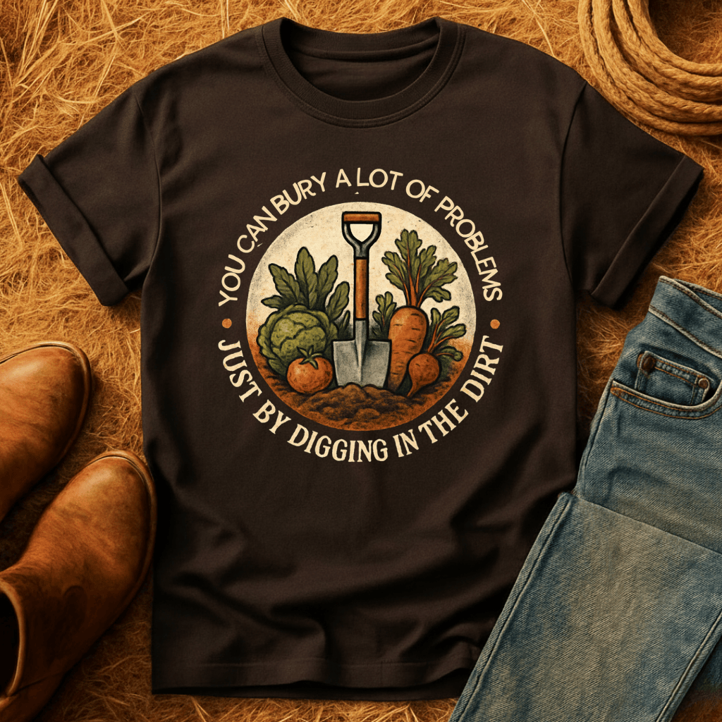 Bury Your Problems Gardening T-Shirt