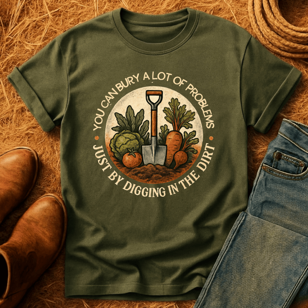 Bury Your Problems Gardening T-Shirt