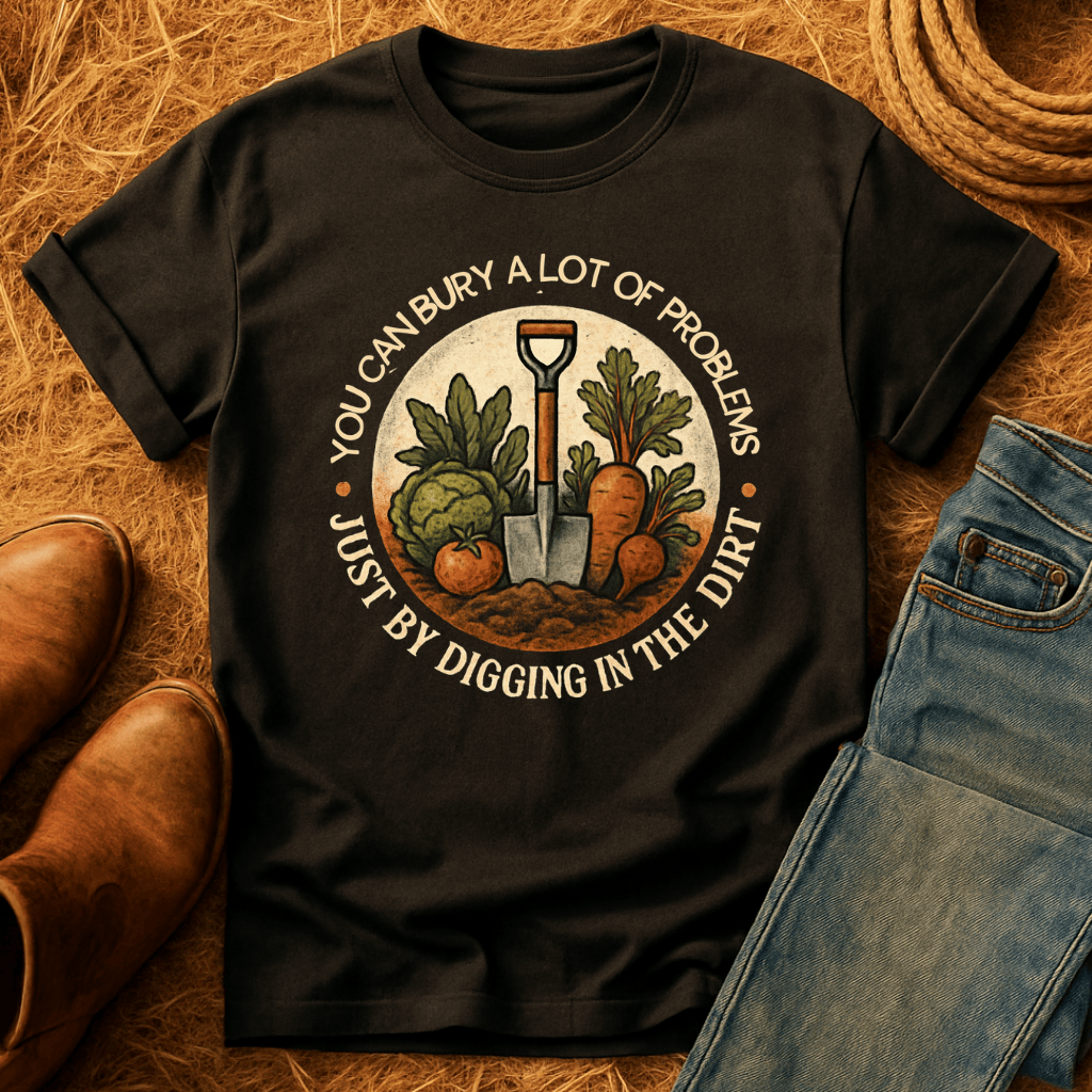 Bury Your Problems Gardening T-Shirt