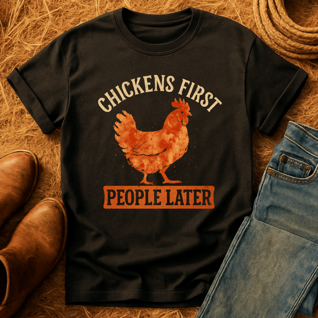 Chickens First, People Later T-Shirt