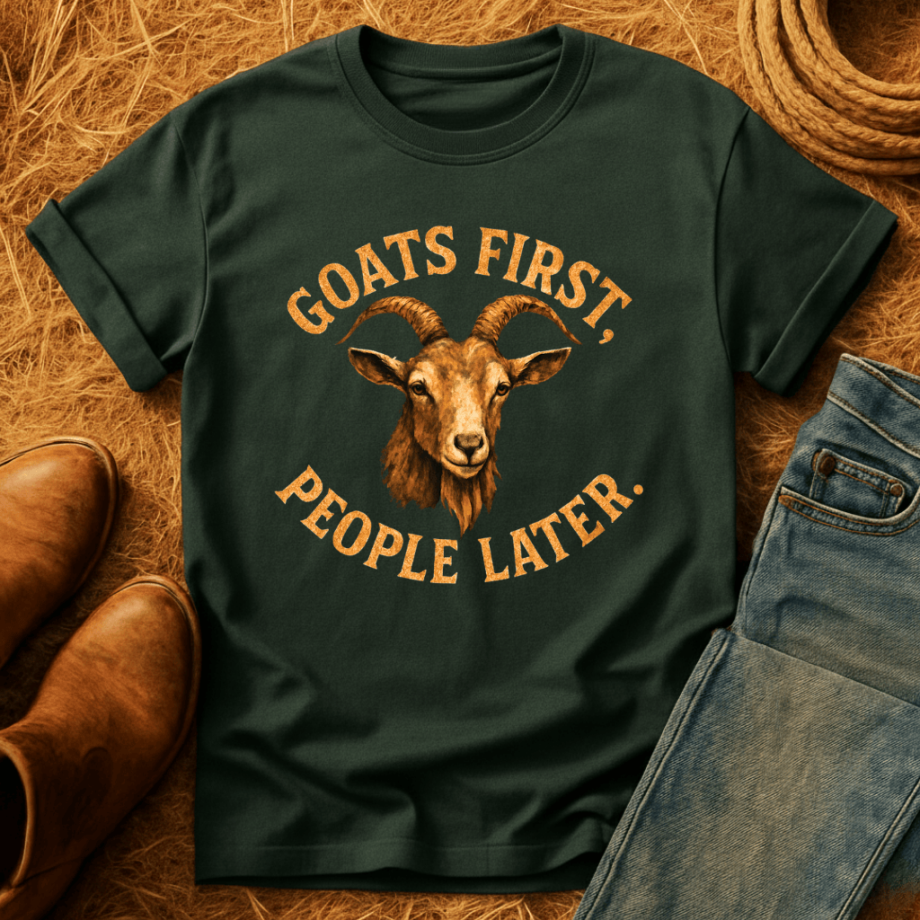 Goats First, People Later T-Shirt