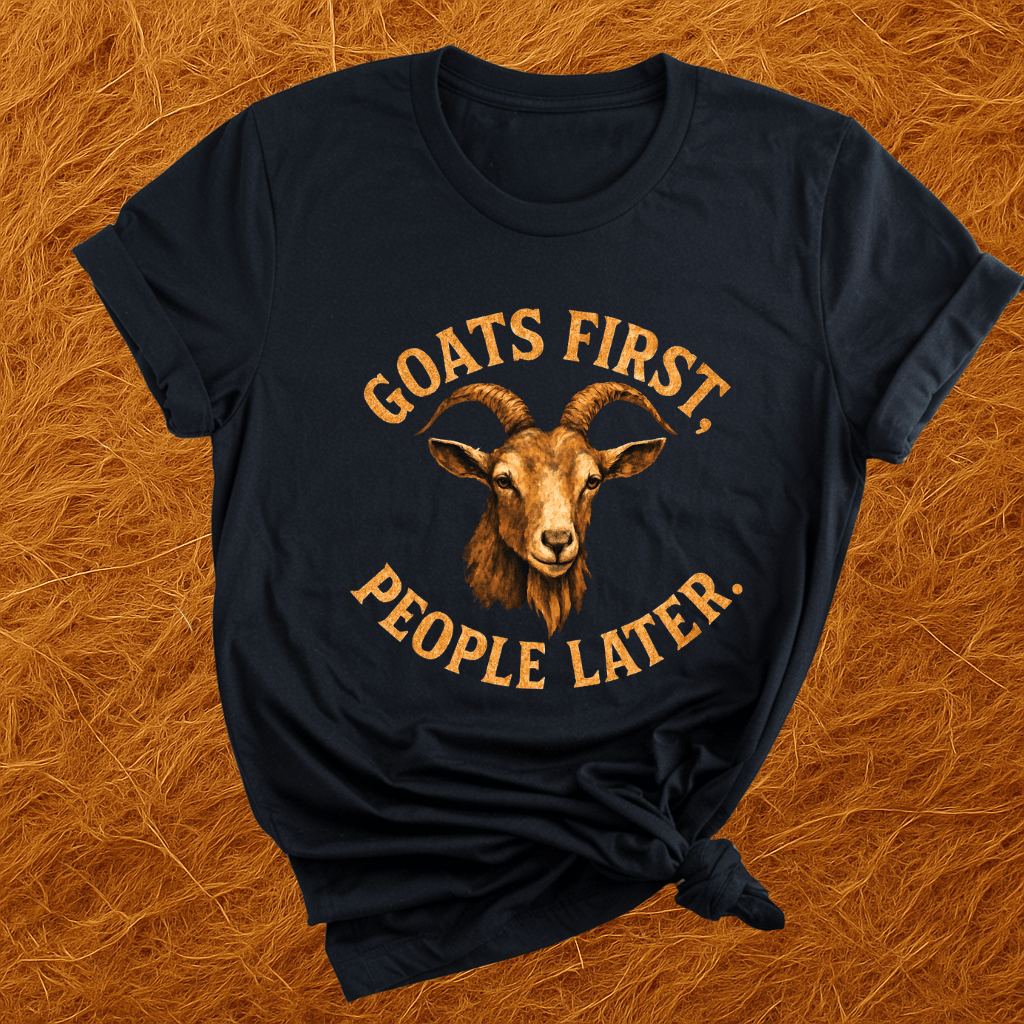 Goats First, People Later T-Shirt