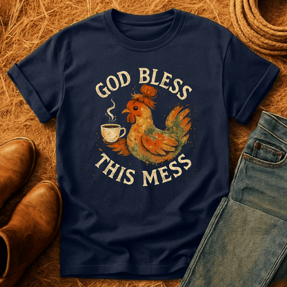 Bless This Mess Chickens T-Shirt