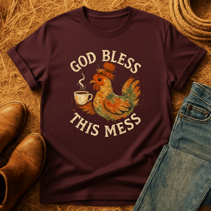Bless This Mess Chickens T-Shirt