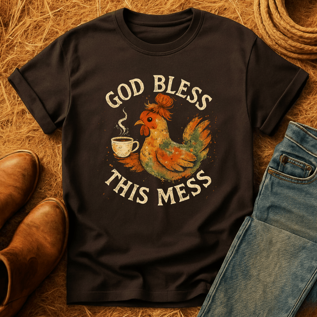 Bless This Mess Chickens T-Shirt