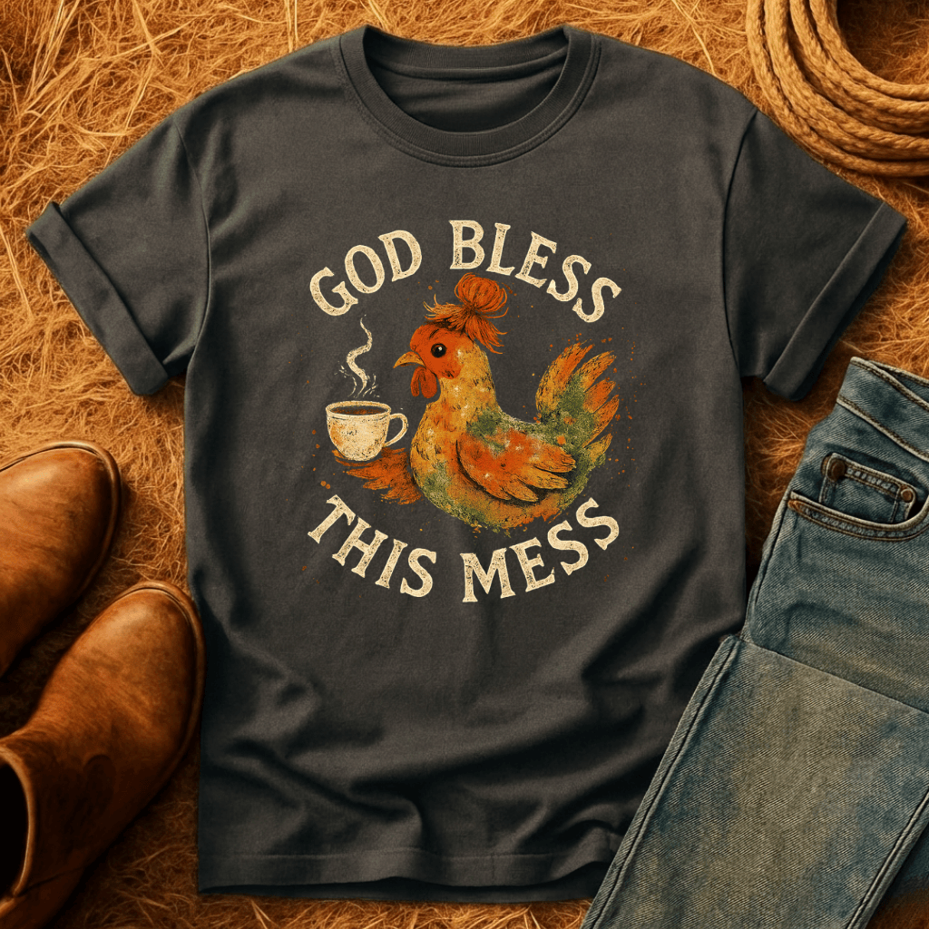 Bless This Mess Chickens T-Shirt