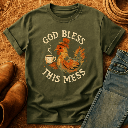 Bless This Mess Chickens T-Shirt