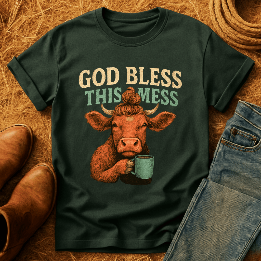 Bless This Mess Cows T-Shirt