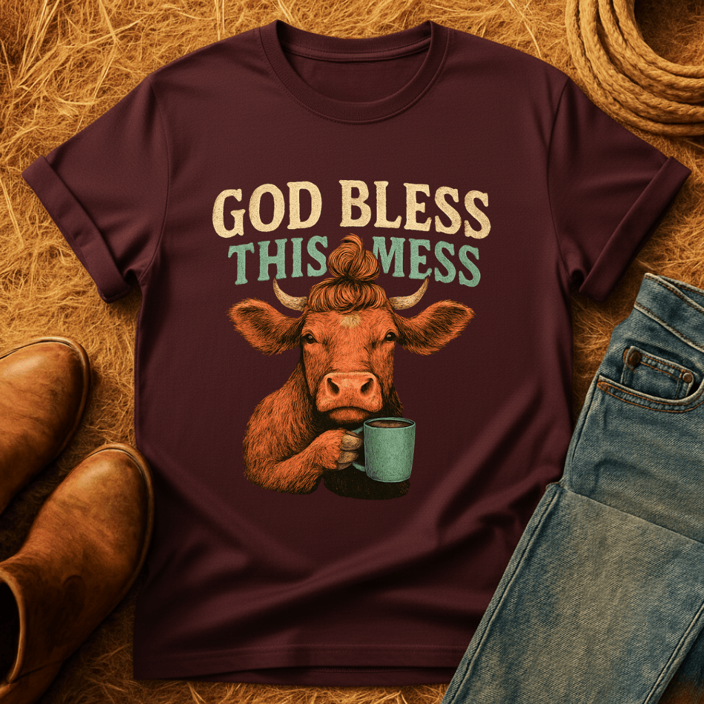 Bless This Mess Cows T-Shirt