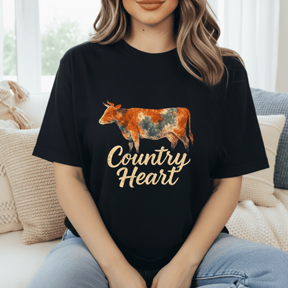 Country Heart Cows T-Shirt