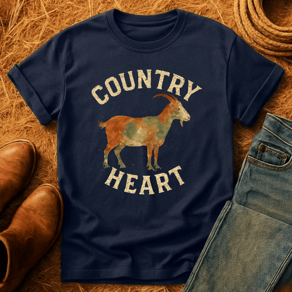 Country Heart Goat T-Shirt