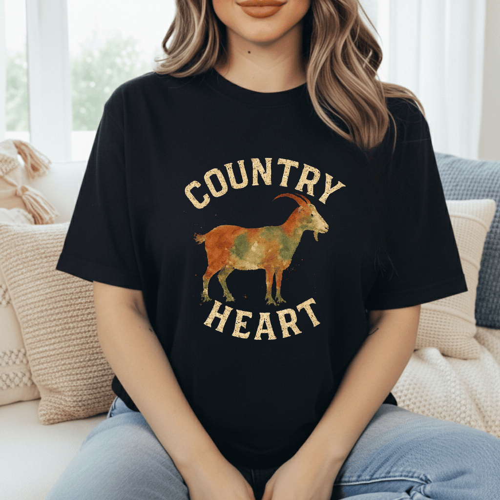 Country Heart Goat T-Shirt