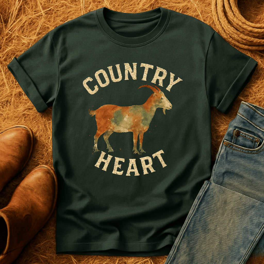 Country Heart Goat T-Shirt