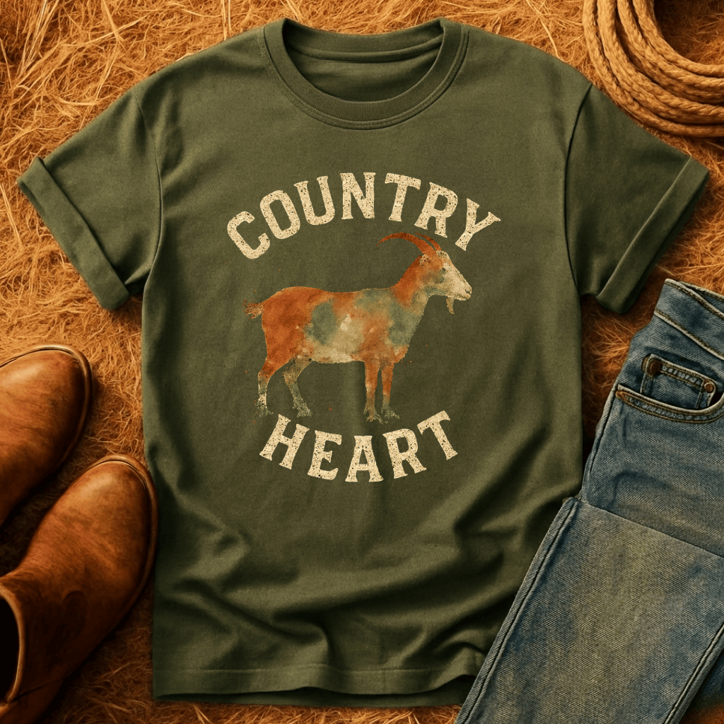 Country Heart Goat T-Shirt
